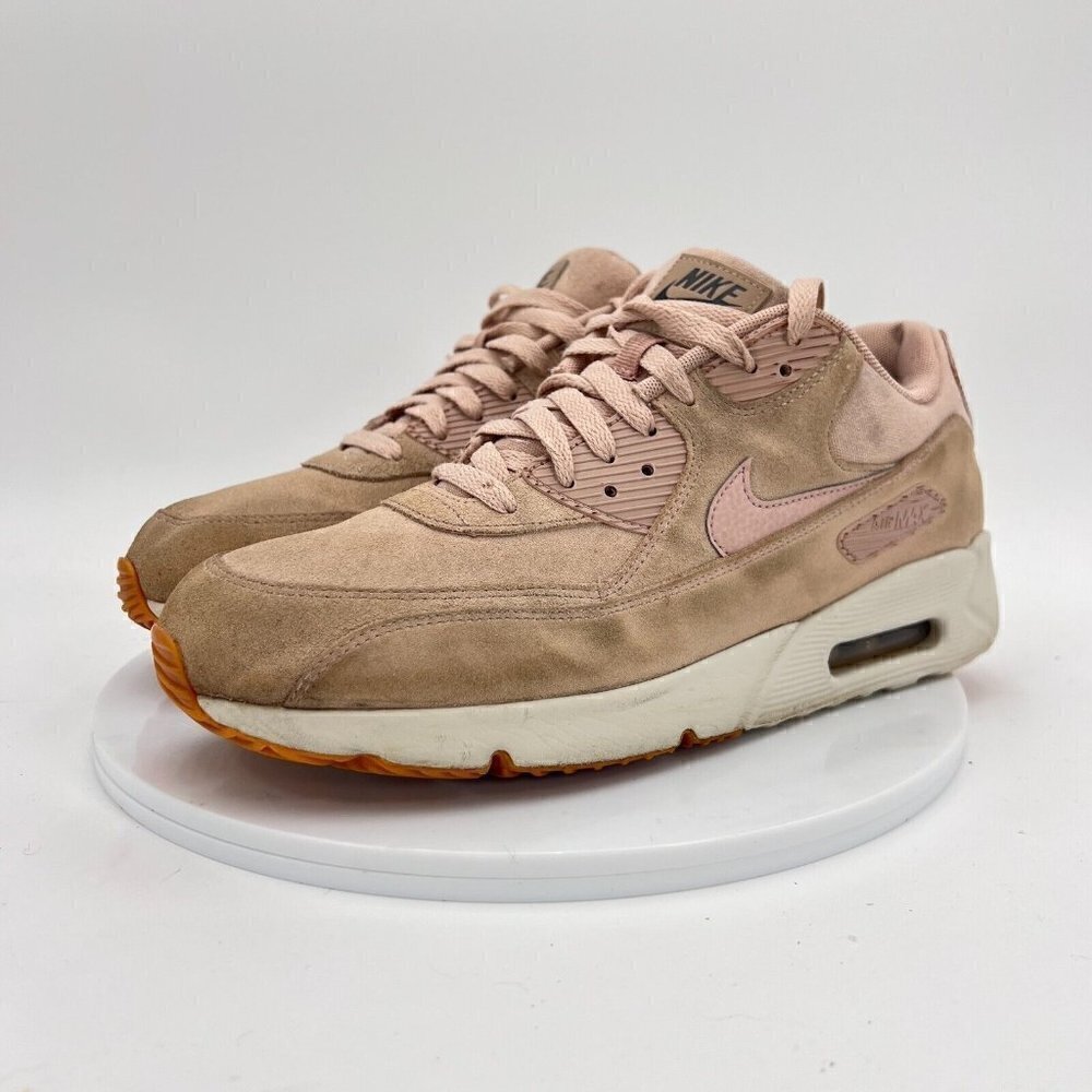 Nike Air Max 90 Ultra 2.0 Women Size 11 924447-201 Particle Beige Suede Shoes